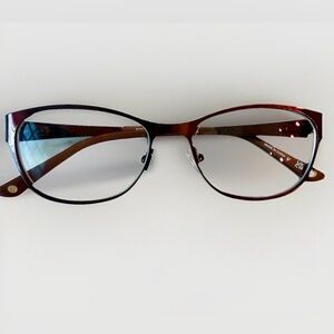 Bulova Alameda Marsala Women’s Eyeglasses Red Full Rim Frames 51-16-135 G1